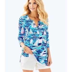 Lilly Pulitzer Justina Tunic In Multi Pier Pressure Size XS